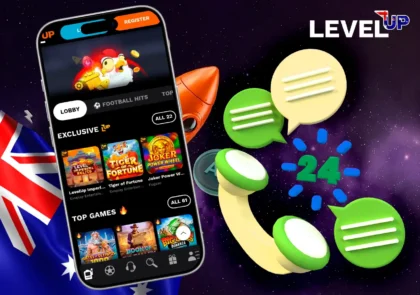 24-7 online customer support service via live chat and email at Level Up reviews.